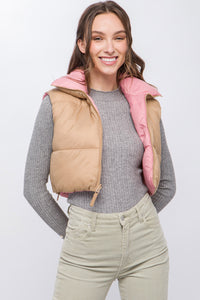 Shayla reversible puffer vest